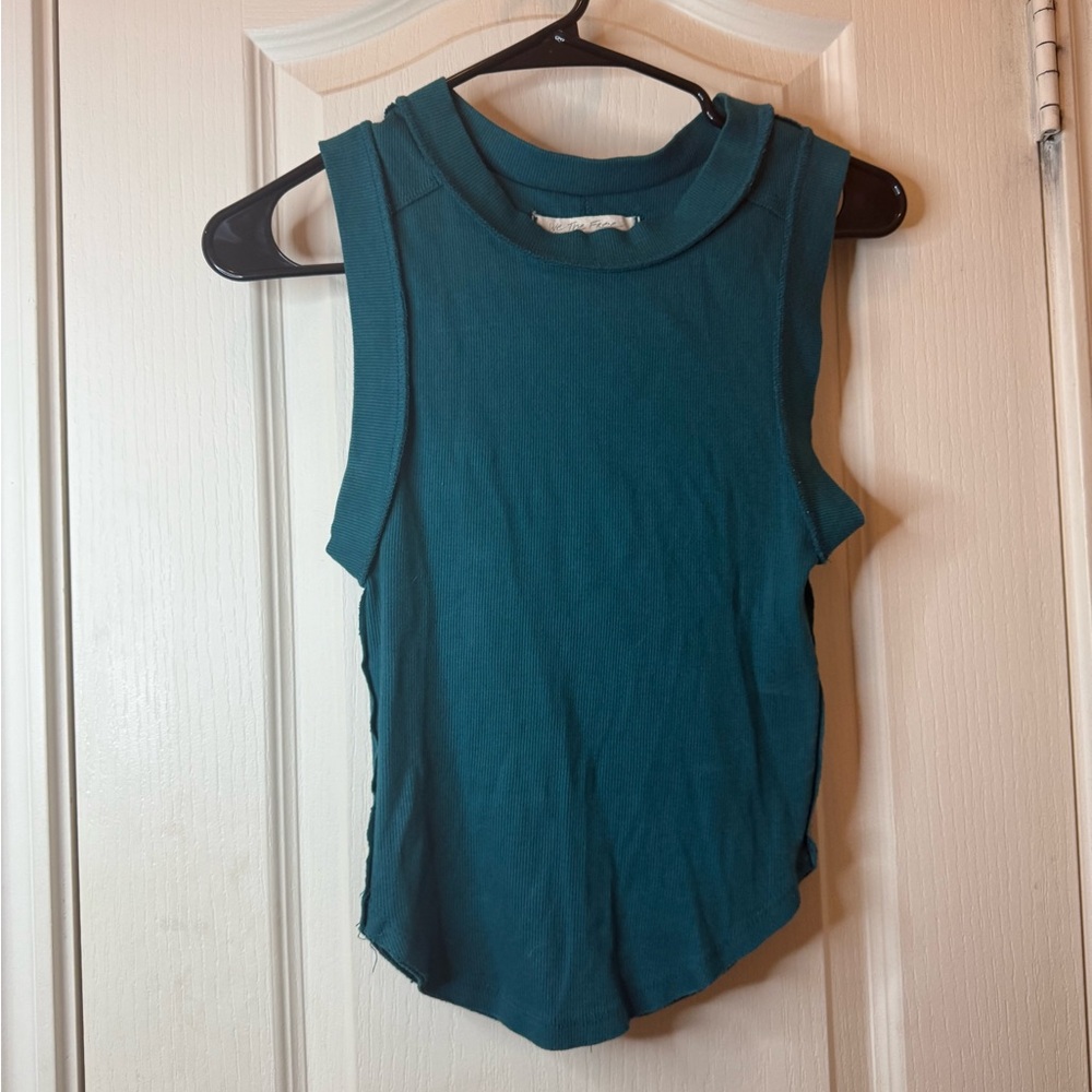 We The Free Teal Muscle Tee